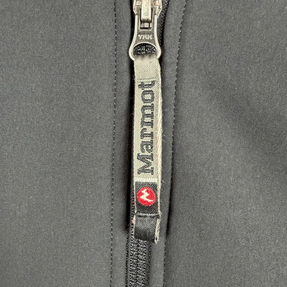 Marmot Men's XL‎ Softshell Jacket Fleece Lined Full Zip Outdoor Black Hiking